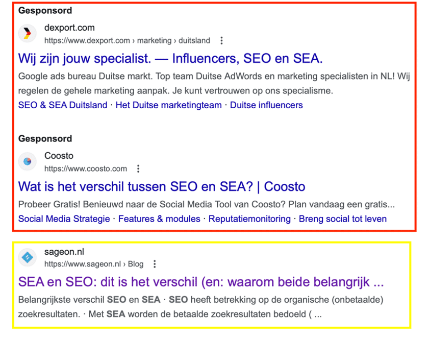 Seo en sea verschil- JKC Media