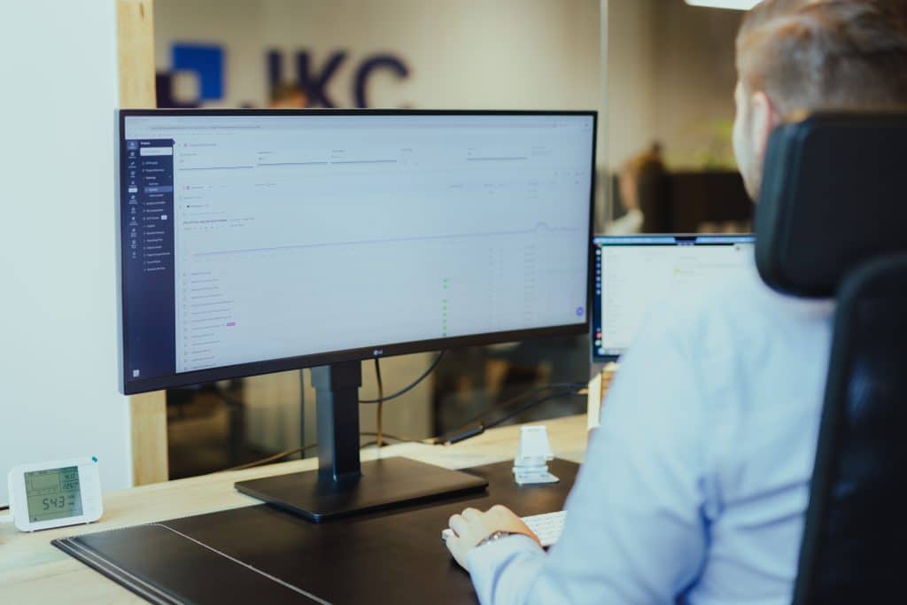 Colleague working on Google Ads